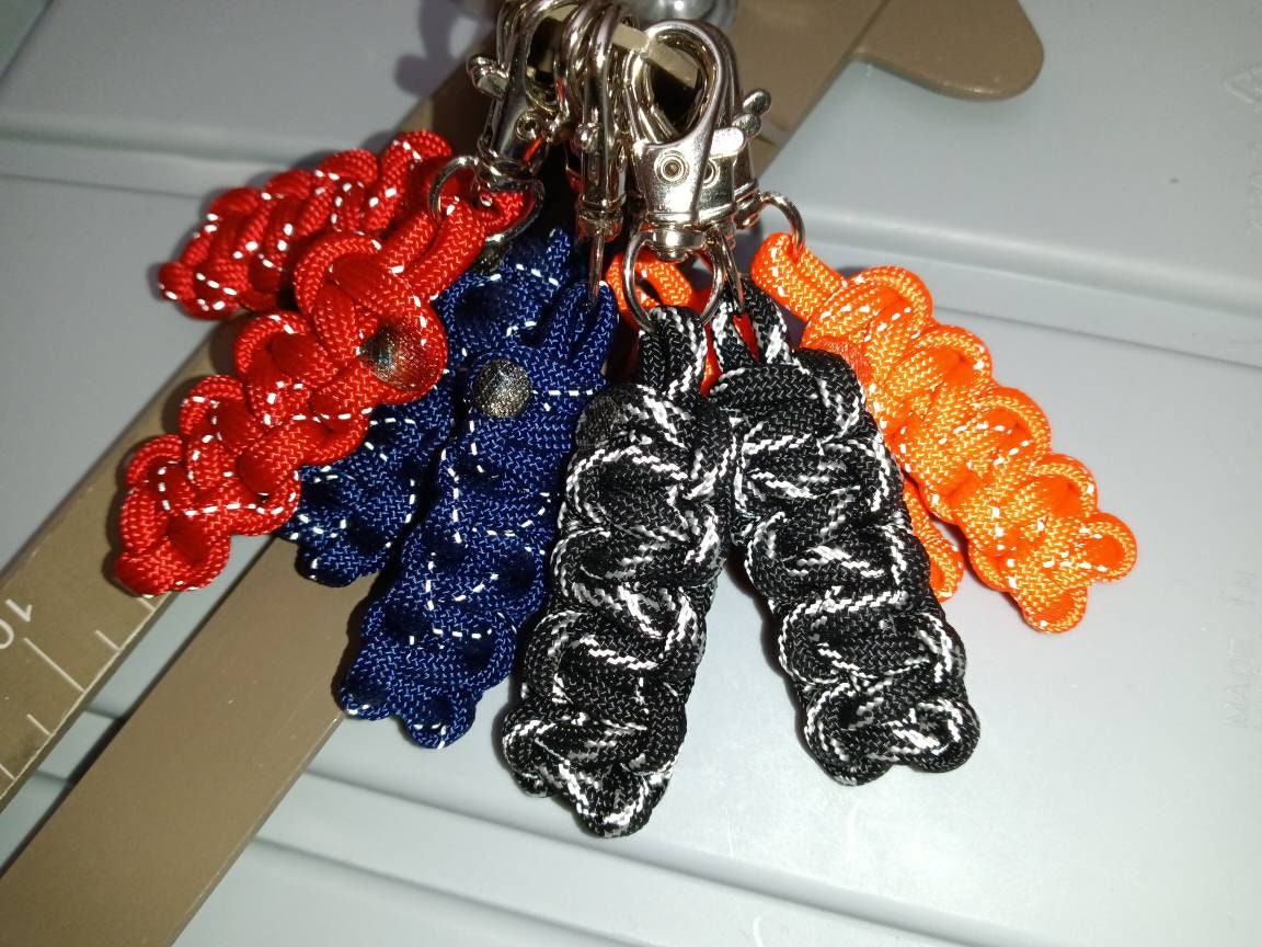 Snake Knot Paracord Zipper Pulls (3-Pack or 6-Pack)