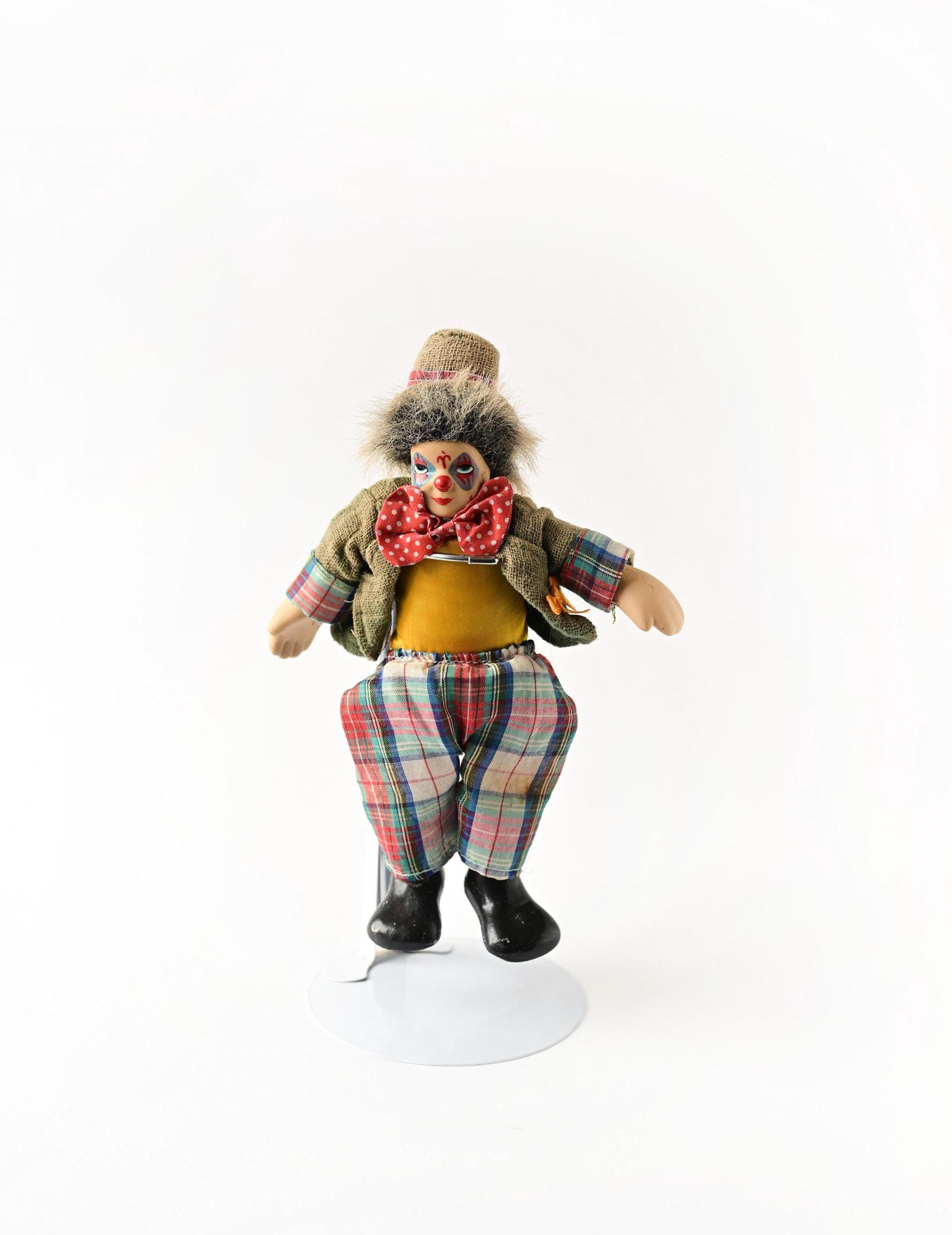 ヴィンテージレア磁器ピエロコレクターアイテム、フランス製、1970年代