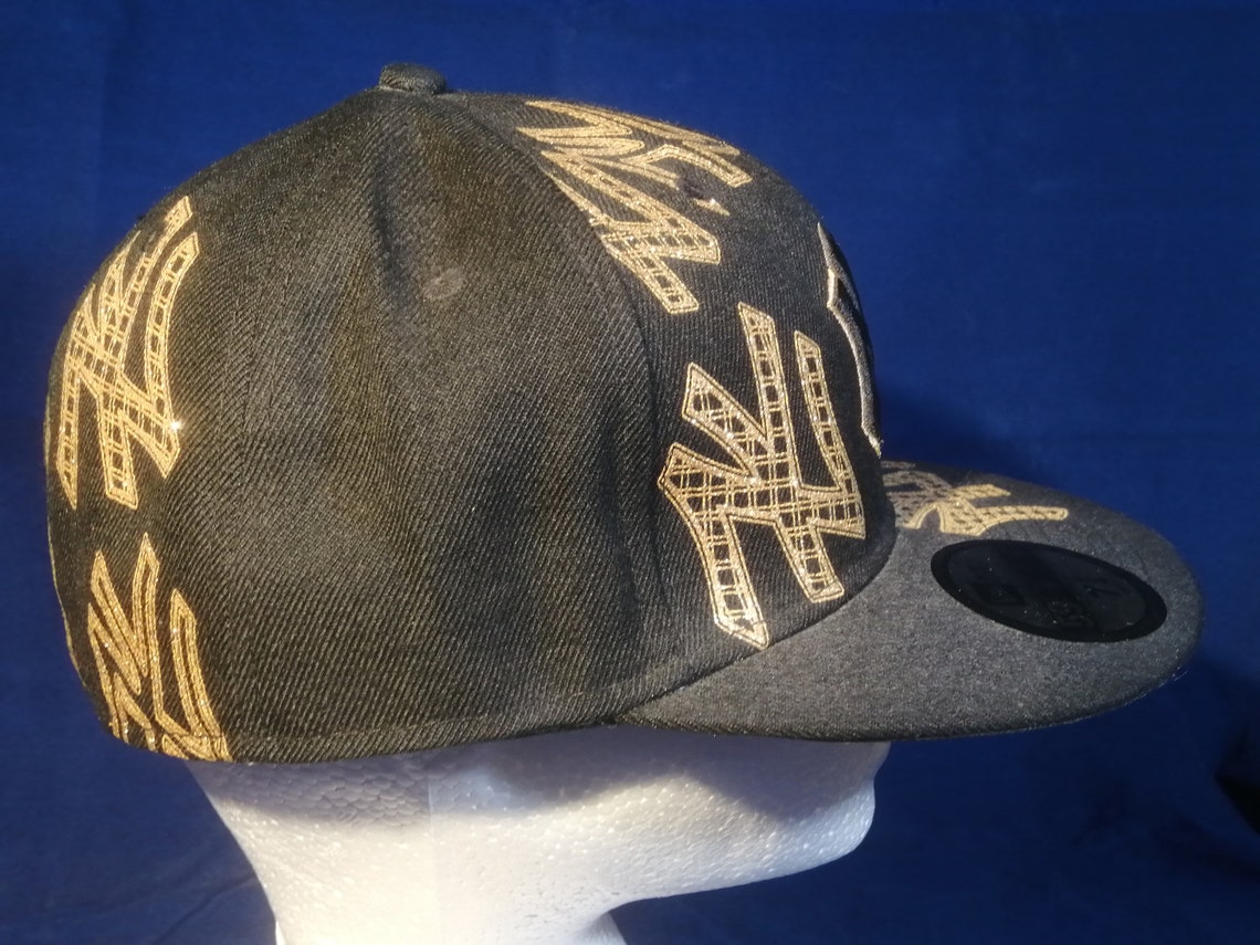 RARE New York Yankees 59 Fifty Flatbill Fitted New Era Gold | Etsy