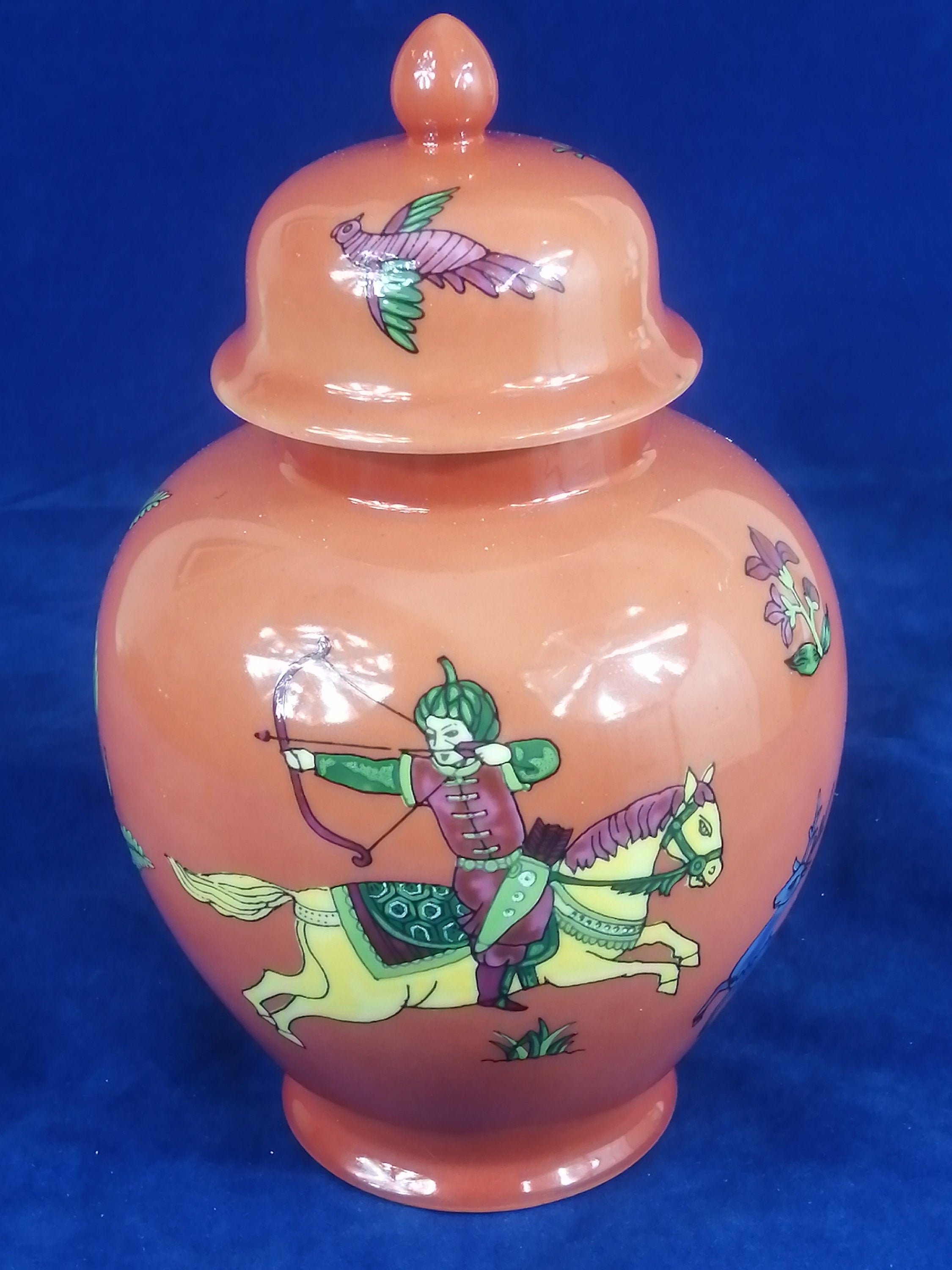 Seymour Mann Ginger Jar Handcrafted China persian Hunter Etsy