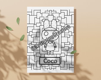 Kolorowanka Coco-Animal Crossing