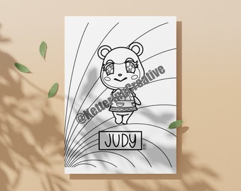 Judy Kolorowanka-Animal Crossing