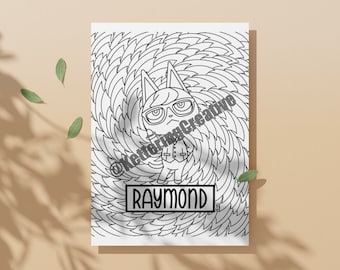 Kolorowanka Raymond-Animal Crossing