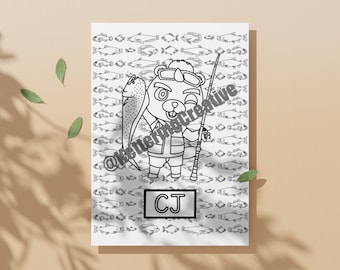 Kolorowanka CJ-Animal Crossing