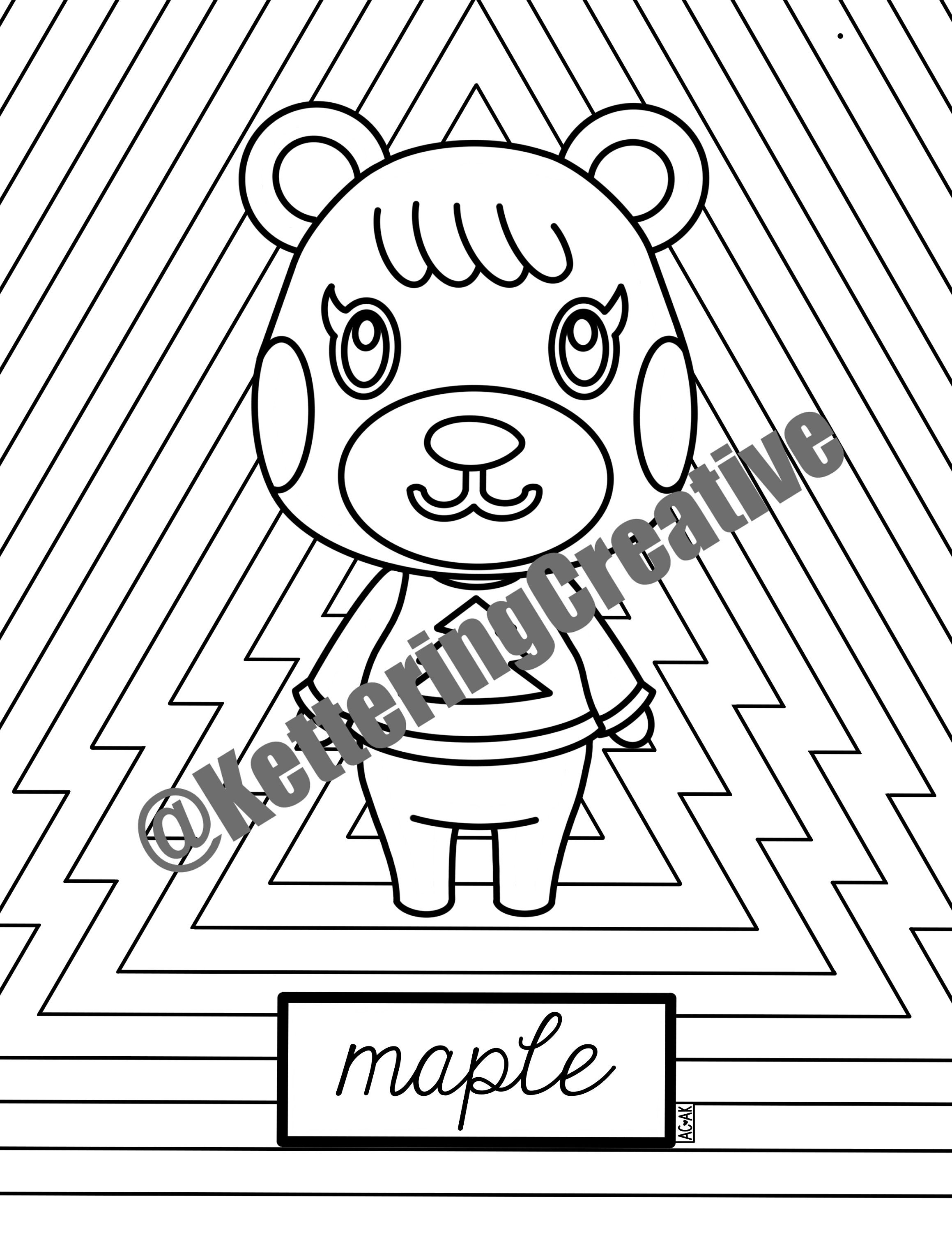 6400 Animal Crossing Coloring Pages Judy  Free