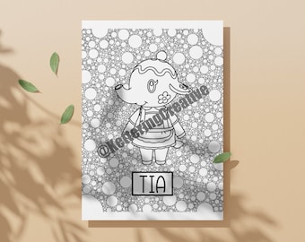 Tia Kolorowanka-Animal Crossing