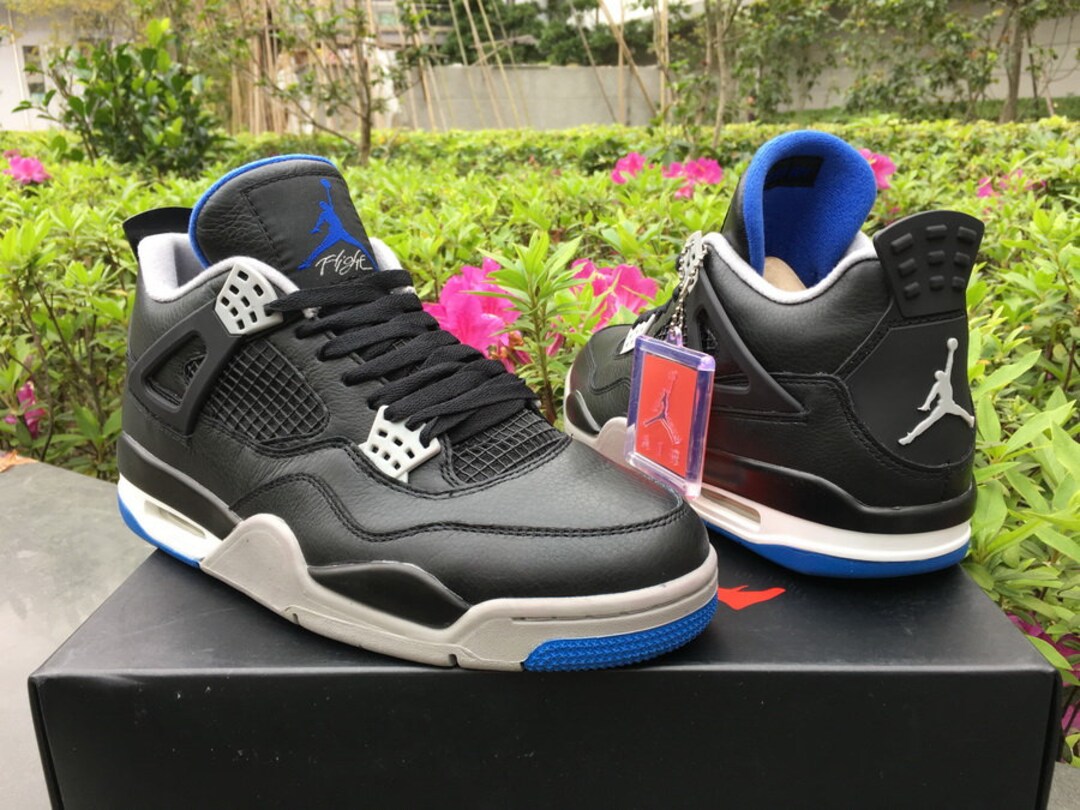 Air Jordan 4 Game Royal Black and Game Royal Sneaker for Men Etsy