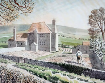 Eric Ravilious 'Shepherd es Cottage' Grußkarte.