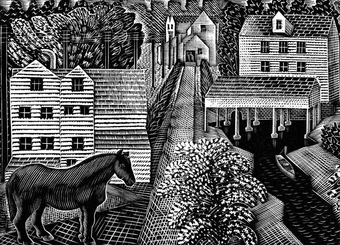 The Eric Ravilious Wood Engraving Postcard Collection part II. - Etsy