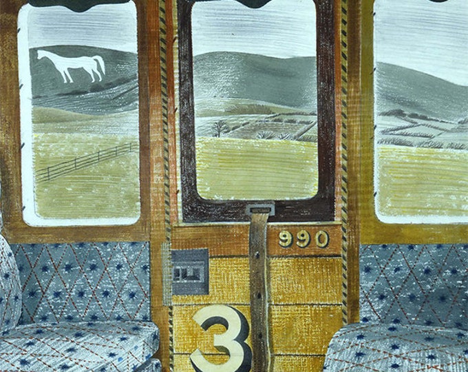 Eric Ravilious ‘train Landscape’ Greeting Card - Etsy