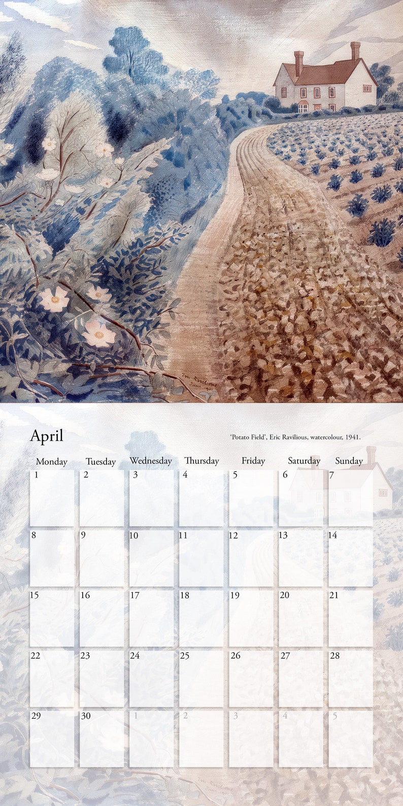 The Eric Ravilious Wall Calendar 2024. Etsy
