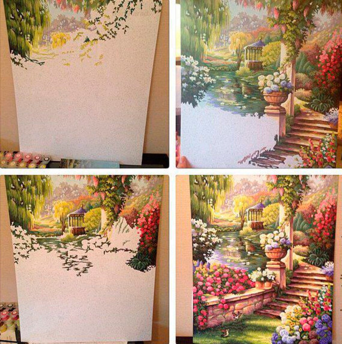 Funny Giraffes Paint by Number Kit With Frame Color by Etsy