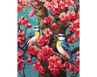 Aroma of Blossom  - Paint by Number KIT! Adult coloring kit. Paint by numbers for adults. Made in Ukraine