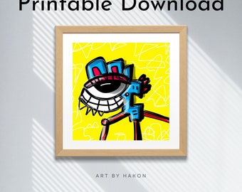 DOWNLOAD: Pop surrealism printable  Weird Art  Instant  Strange Art Pop Surrealism Fine Art Print  Wall Art