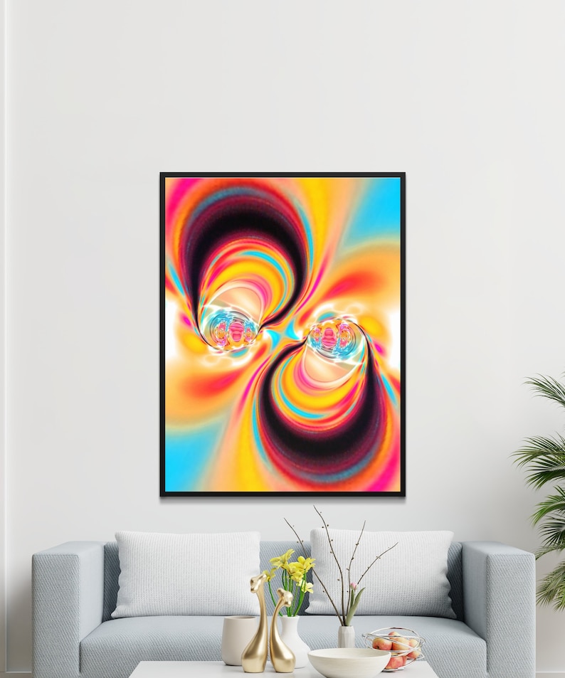 Colorful Abstract Printable Artwork Multi Color Wall Art Home Etsy