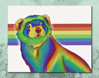 Pride Ferret Poster