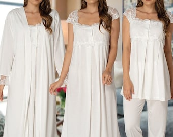 LohusaHamile 2305 Conjunto de roupas de maternidade com 4 peças