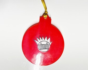 Ween Red Glow in the Dark Boognish Ornament