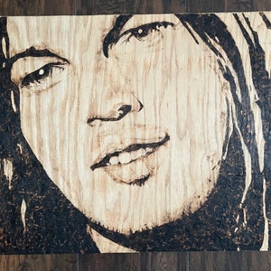 David Gilmour Wood burning from Pink Floyd on Wood