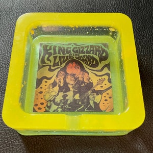 KGLW Glow in the Dark Yellow and Green Bootlegger Ashtray
