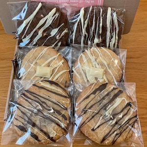 Gourmet Cookie Gift Box: Chocolate Orange, Milky Bar, Triple Chocolate