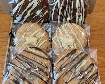 Gourmet Cookie Gift Box: Chocolate Orange, Milky Bar, Triple Chocolate