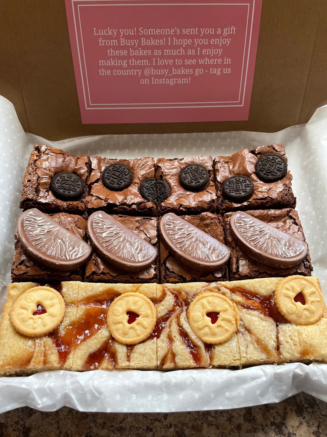 12 Postal Brownies & Blondies Letterbox Brownies Etsy UK