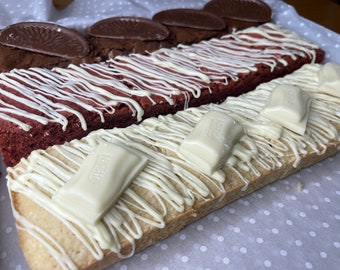 Brownies blondies cookies Letterbox postal gift present anniversary chocolate gift
