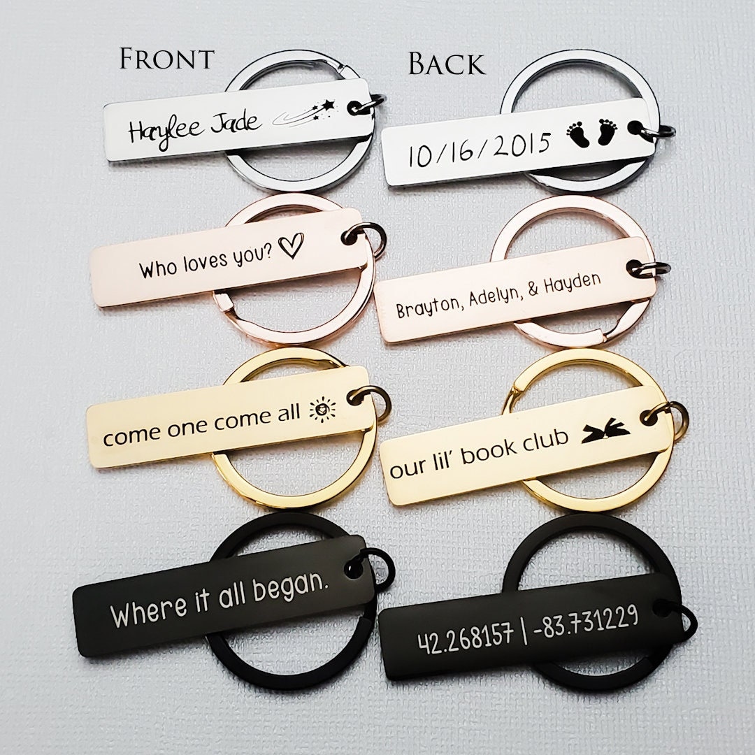 Wholesale Keychains Bulk Custom Personalized Personal Key Chain Wedding ...