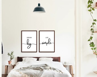 Wall Art Home Decor | wall decor | Bedroom Wall Decor | Instant Download | Quote Print | Dream wall art | Printable wall art | Print at home