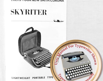 1960s Smith Corona Skyriter Typewriter User Instruction Manual