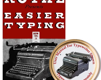 Manual de instrucciones del usuario de la máquina de escribir Royal KMM