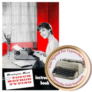 Remington Rand Quiet Riter or Letter Riter Typewriter User Instruction Manual for 50s model