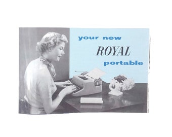 User Manual for 1950s Royal Quiet Deluxe Typewriter