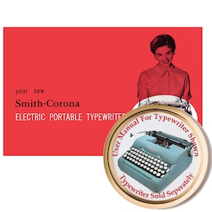 1950s Smith Corona Electric Portable Typewriter User Instruction Manual