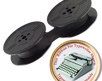 New Black Ink Ribbon for a Hermes 2000 Typewriter Portable Green Key Model Vintage Portable Manual Replacement