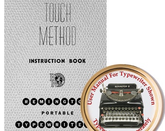 Manual de instrucciones del usuario de la máquina de escribir portátil Remington Streamline Modelo 5