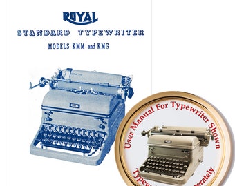 Manual de instrucciones del usuario de la máquina de escribir Royal KMG o KMM