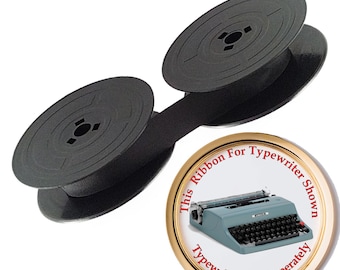 Nueva cinta de tinta negra para máquina de escribir Olivetti Lettera 32, estilo vintage y portátil.