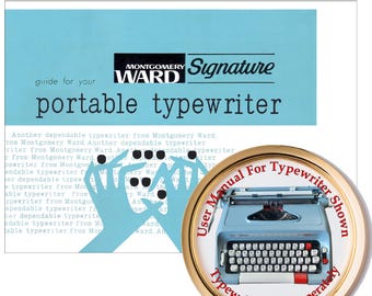 Manual de instrucciones del usuario de la máquina de escribir Montgomery Ward Signature 511D