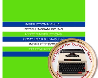 Manual de instrucciones para el usuario de la máquina de escribir Brother JP-7 / Compatible con Brother Accord Valiant 700, 760TR y 762TR de Sears, Kmart, Montgomery Ward.
