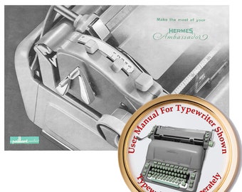 HERMES Ambassador エルメスタイプライター アンティーク Vintage Hermes Ambassador Typewriter - Etsy
