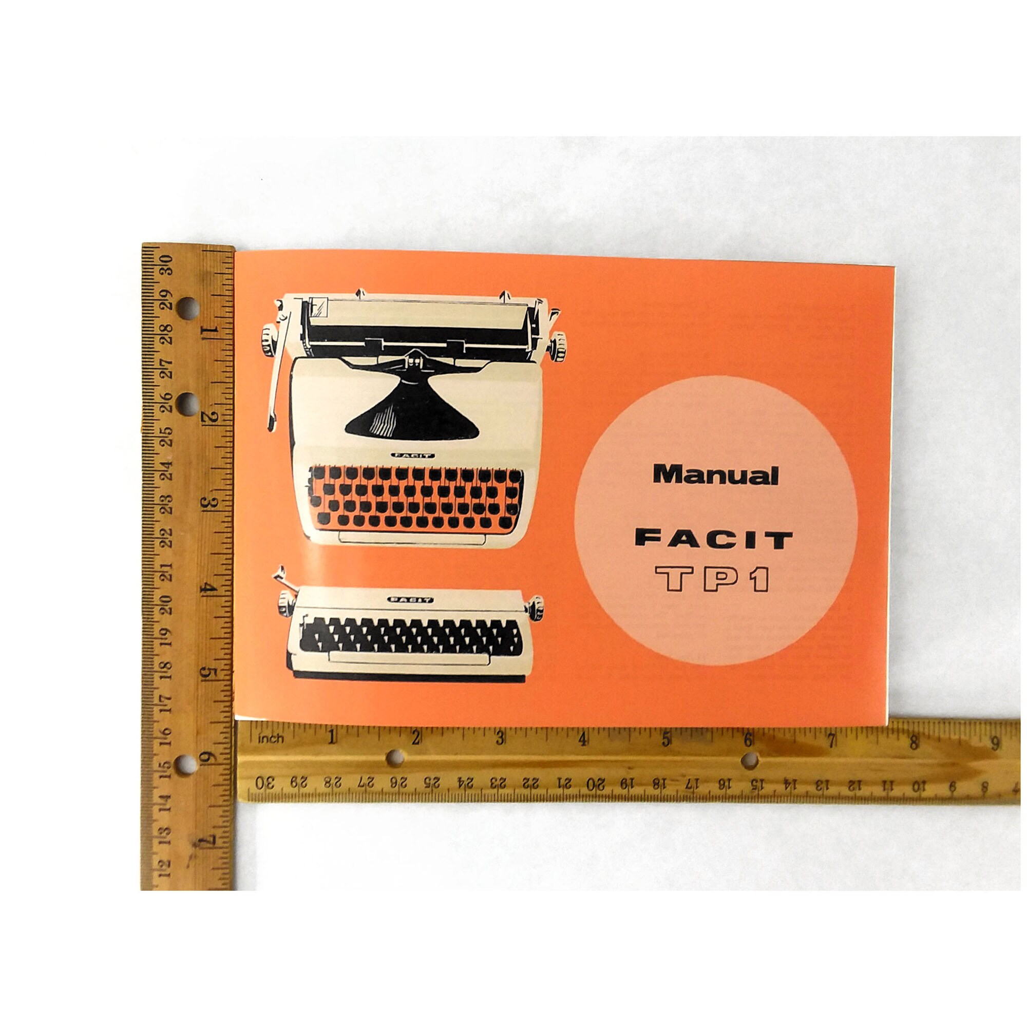 Facit TP1 Typewriter User Instruction Manual Etsy