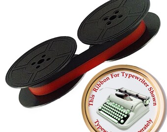 New Black & Red Ink Ribbon for a Hermes 3000 Typewriter Curvy 1958-66 Model
