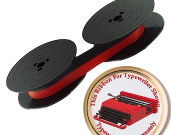 New Black & Red Ink Ribbon for an Olivetti Valentine Typewriter Ettore Sottsass