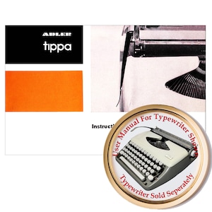 1960s Adler Tippa Typewriter User Instruction Manual