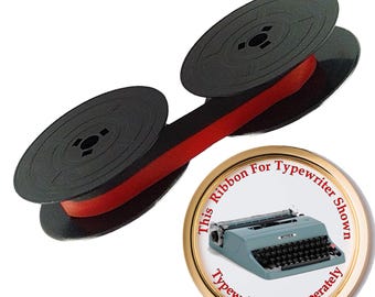 Nueva cinta de tinta negra y roja para máquina de escribir Olivetti Lettera 32 Vintage Portable.