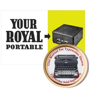 Royal Arrow Typewriter User Instruction Manual 1940s Model