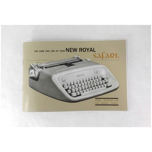 Royal Safari Typewriter User Instruction Manual