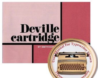 Manual de instrucciones del usuario de la máquina de escribir de cartucho Smith Corona Deville